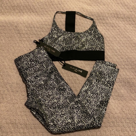 NWT Noli Yoga Legging + Bra Silver Ultra Reflective Glow Set Small XS S - Picture 4 of 16